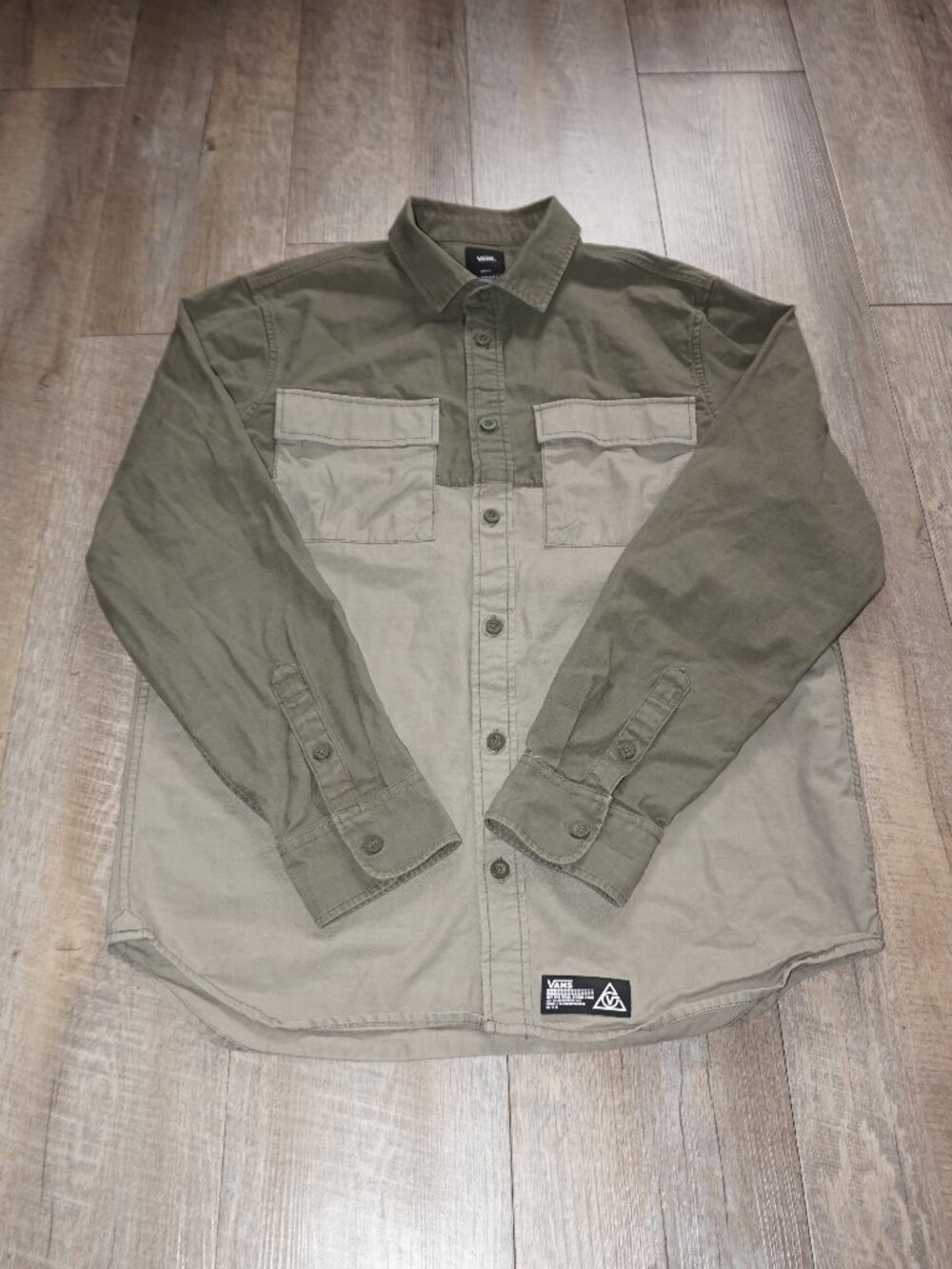 Vans Canvas Button Down Long Sleeve Shirt